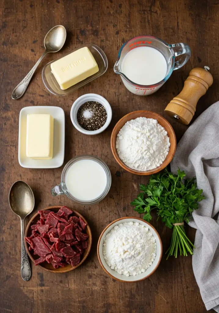 Chipped beef recipe