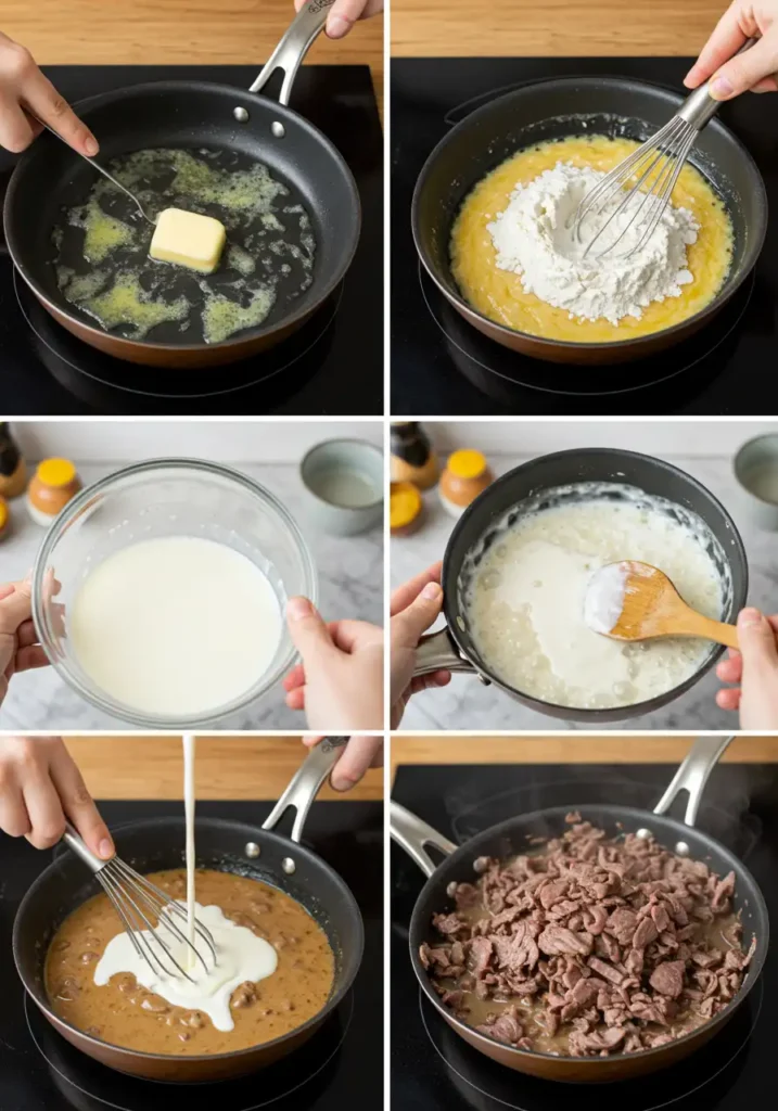 Chipped beef recipe